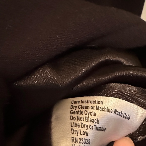 Kristen Blake Classic Black Fully Lined Washable Trench Coat Size 12 - Picture 5 of 8